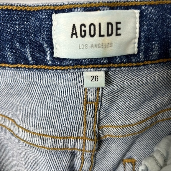 Agolde Nico High Rise Jeans Medium Wash Size 26 Style A093E-1256 - Picture 7 of 7